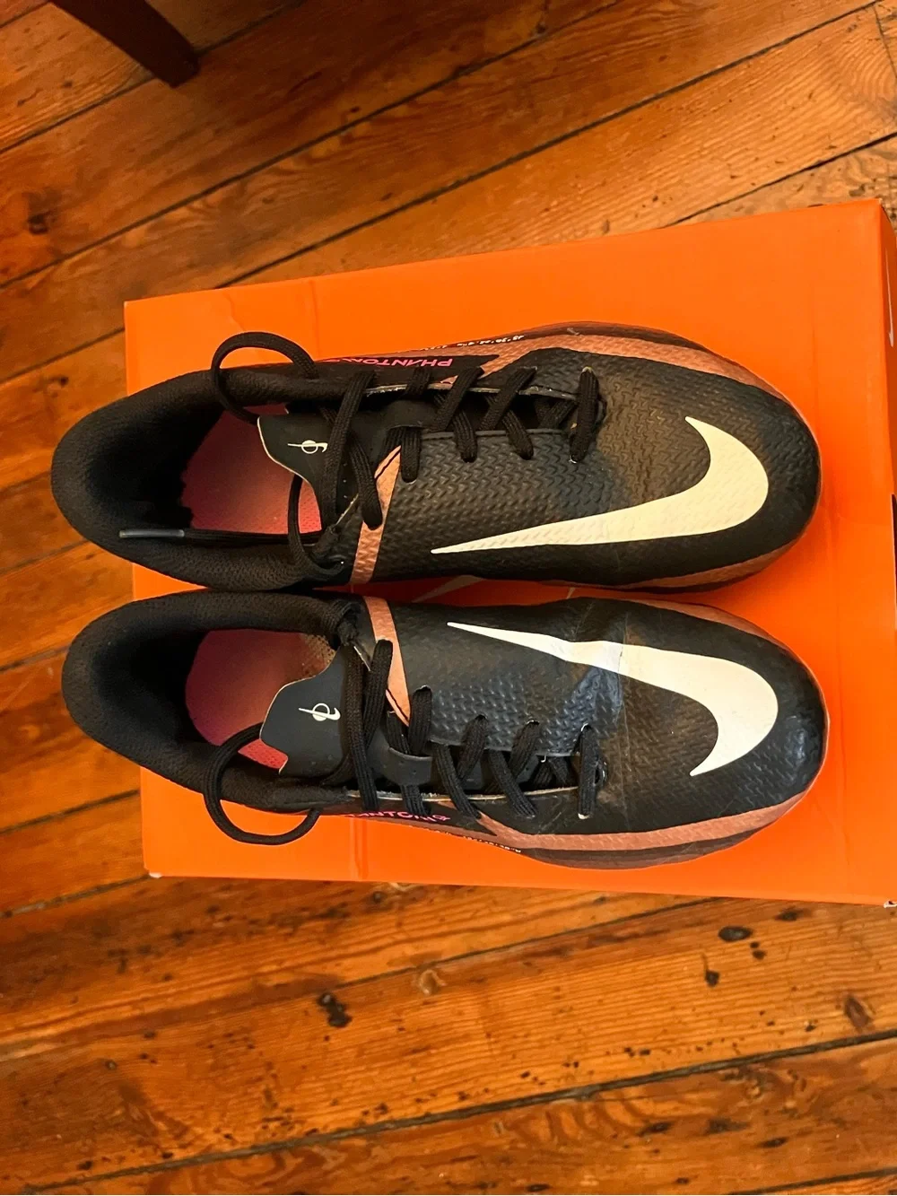 Nike Phantom GT2 Kids' Black and Copper  Soccer Cleats